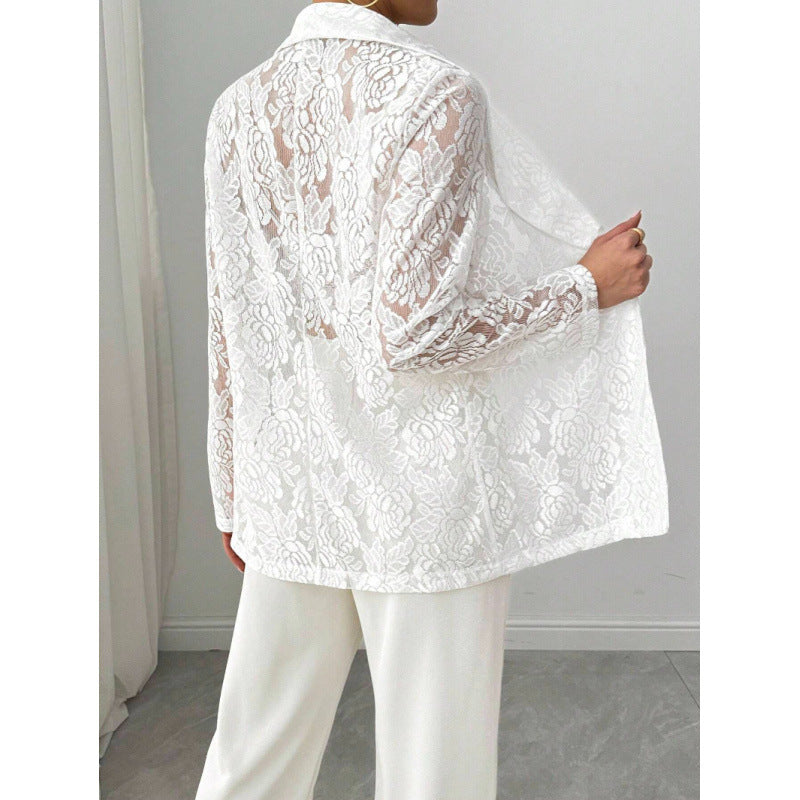 Dame spidser blazer med elegant sjal krave Skovae