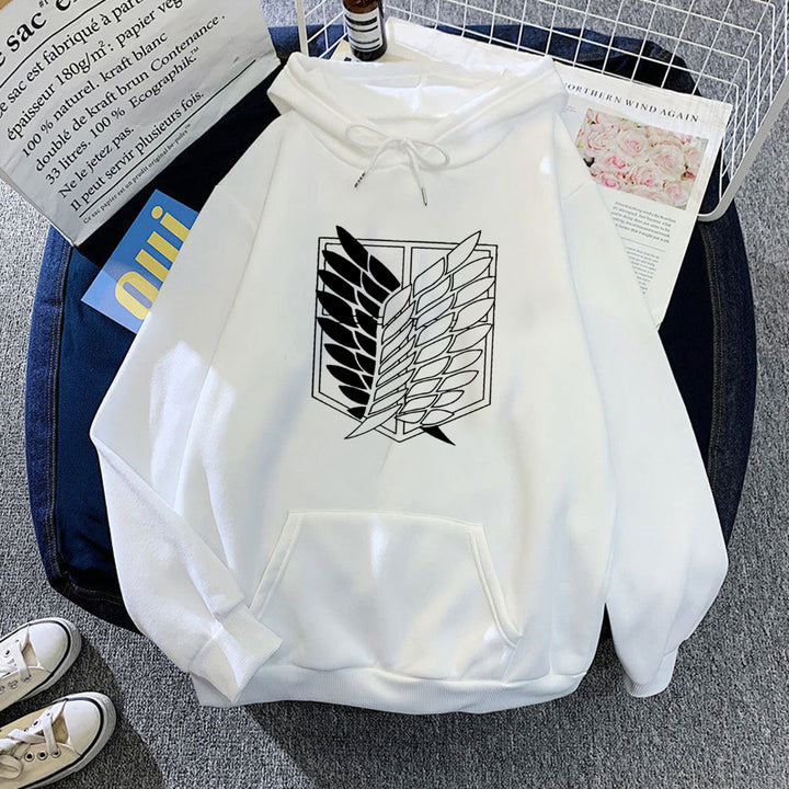 Damehoodie med ekstraordinært grafisk design Skovae