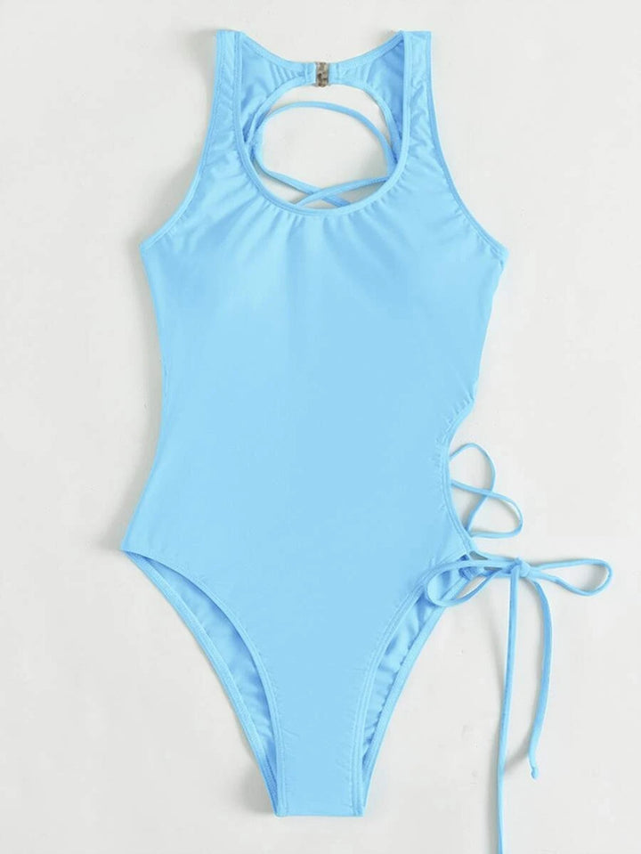 Dame one-piece badedragt med raffineret rygdesign Skovae