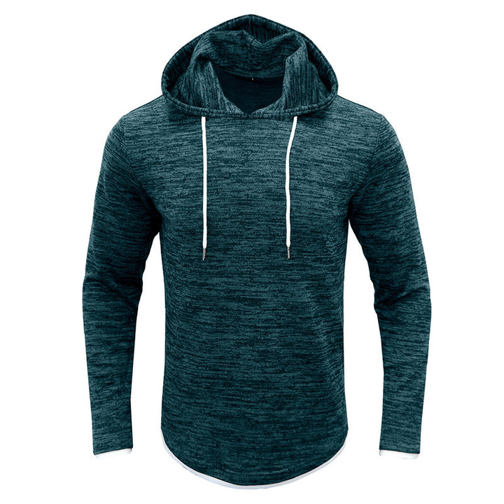 Herrer afslappet hoodie med struktureret design og kængurulomme Stilla