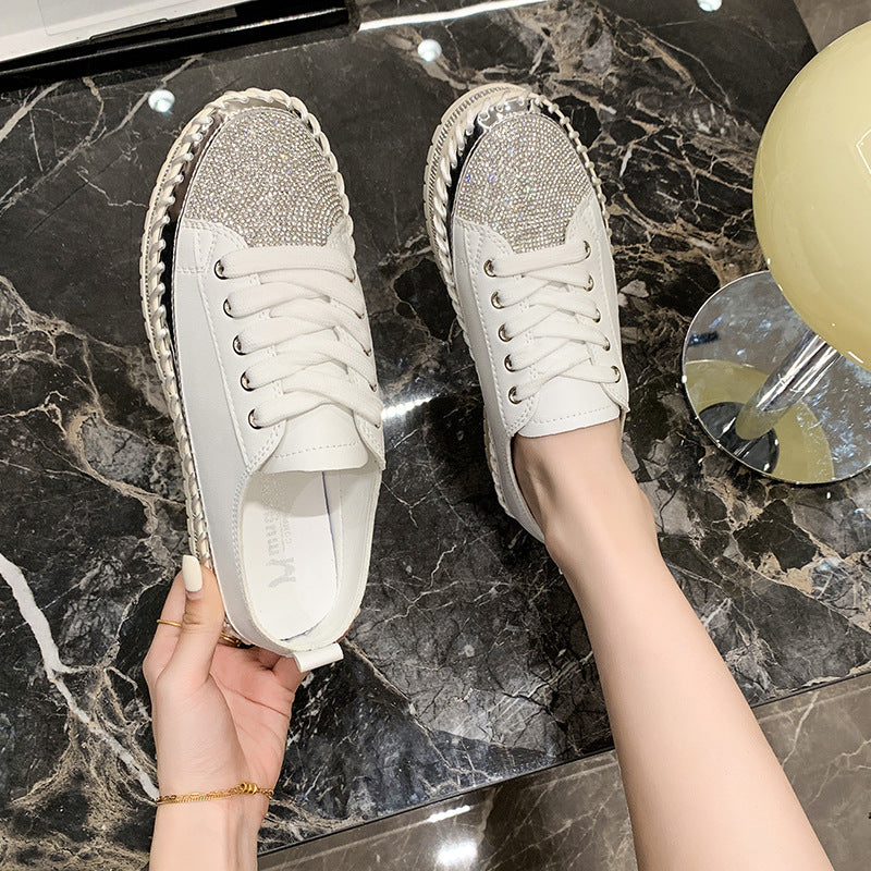 Dame Glitrende Sporty Elegante Sneakers Stilla
