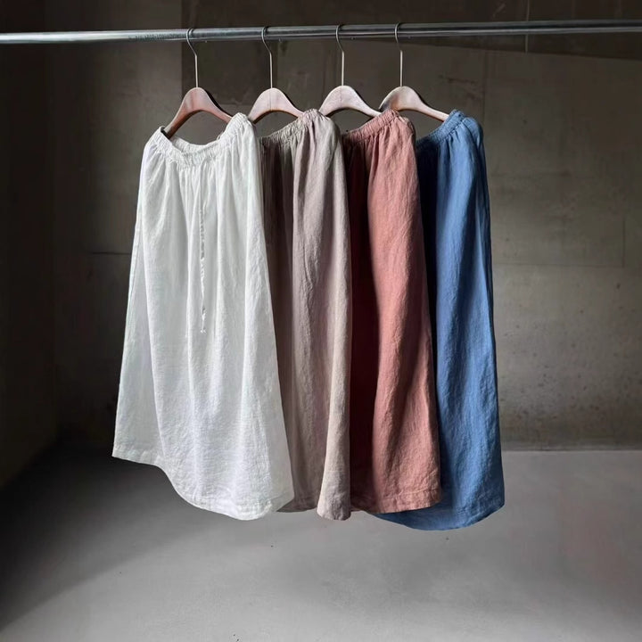Femme let linned maxikjole Stilla