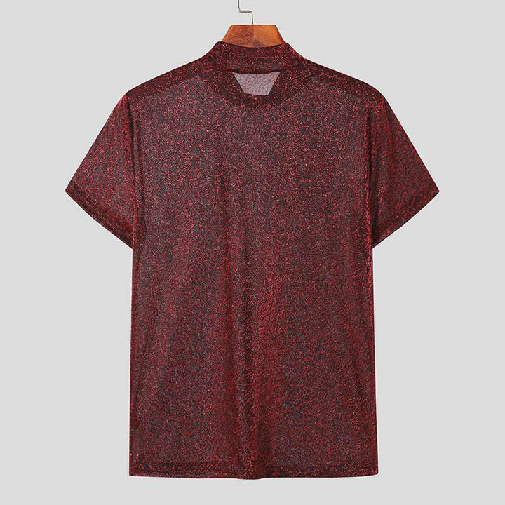 Herrernes fitness t-shirt med stilfuld leopardmønster og åndbare egenskaber Stilla