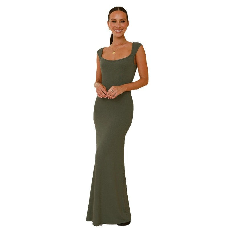 Damer Elegant Maxi Kjole med Slim Fit og Balanceret Bærekomfort Stilla