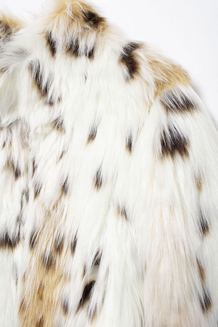Stilla | Leopardmønster Faux Fur Jakke