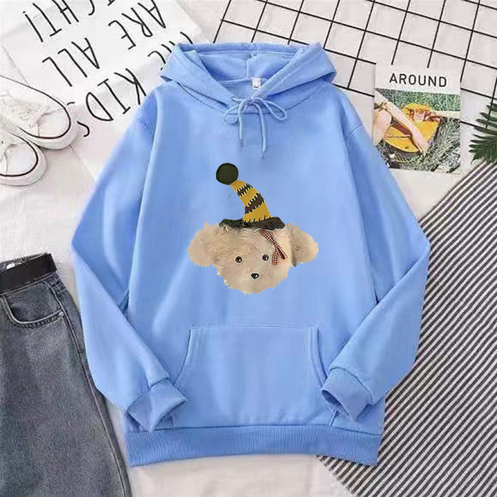 Kvindernes hoodie med legende hundemotiv Skovae