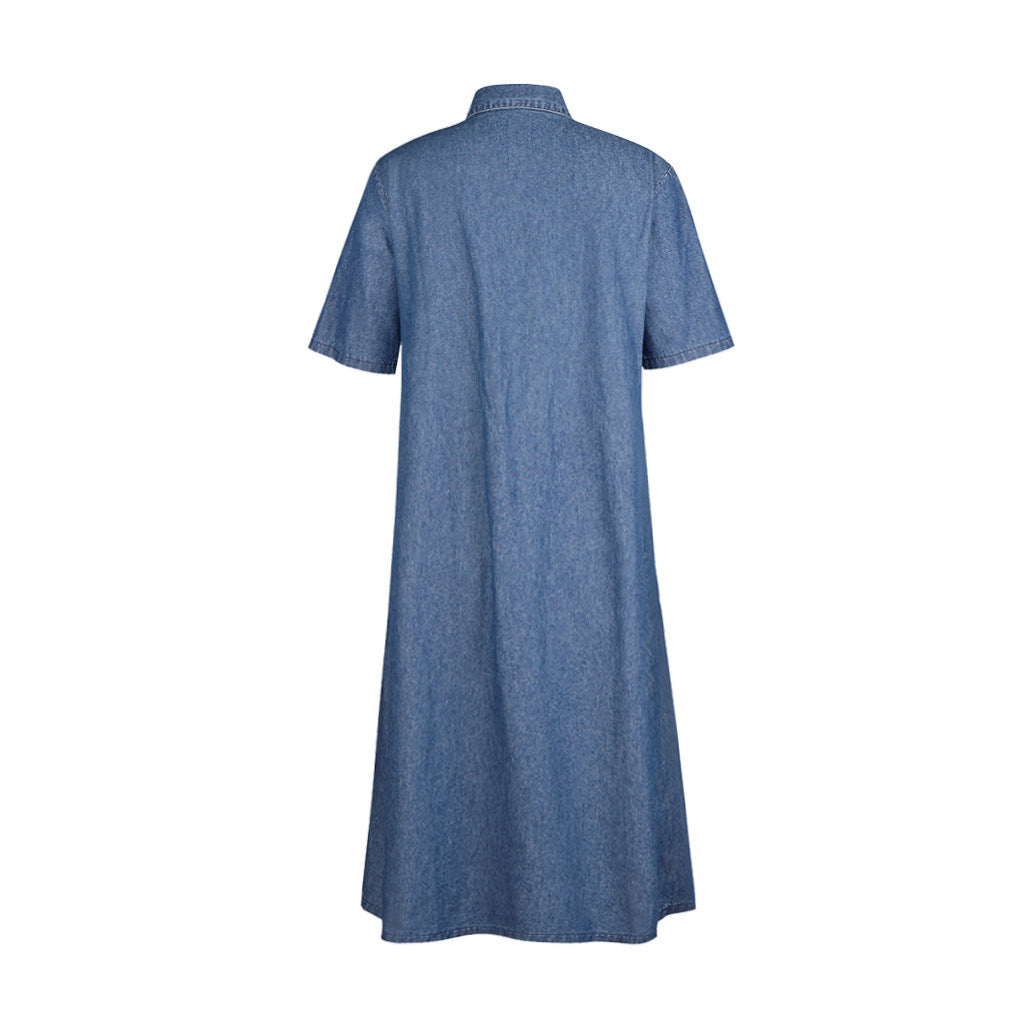 Femme Denim Skjortekjole Stilla