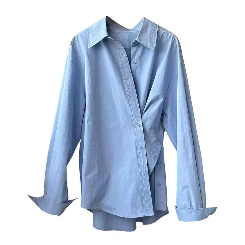 Damer afslappet overshirt-bluse med elegant snit og fine detaljer Stilla