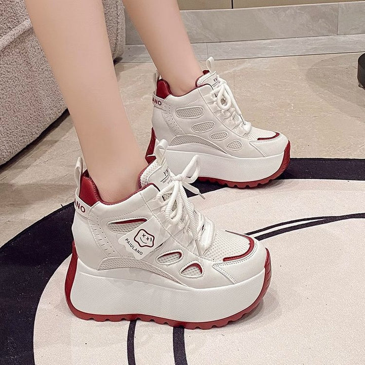 Dame Plateau Sneakers med åndbart overmateriale og skridsikker sål Stilla