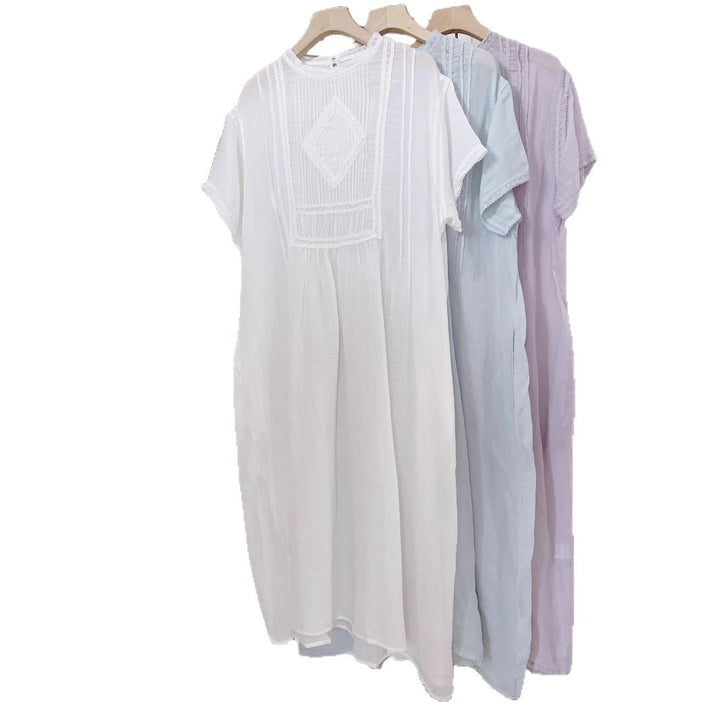 Femme Elegante Broderet Shift Kjole Stilla