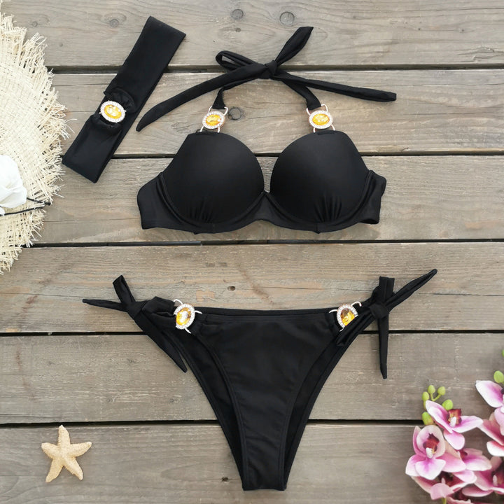 Dame Bikini-sæt med dekorative detaljeudsmykninger og høj bærekomfort Stilla