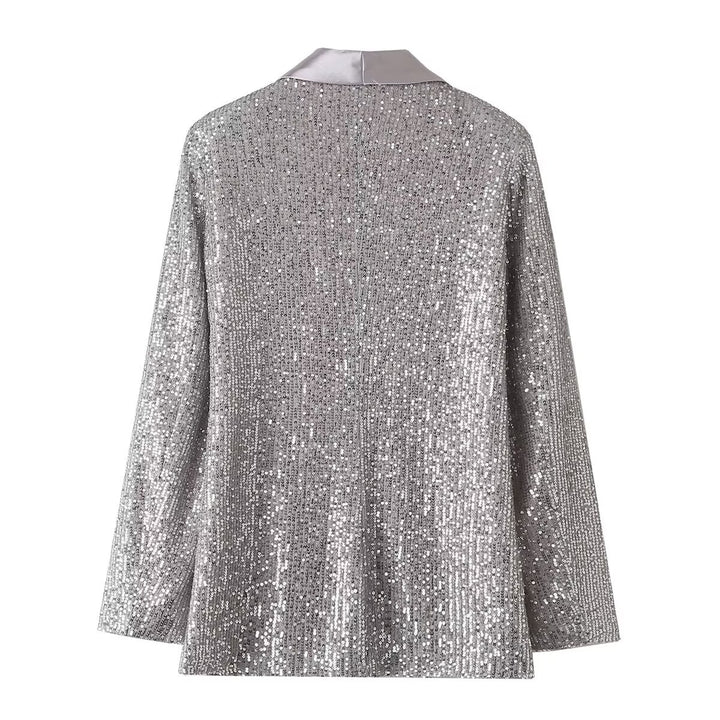 Dame elegant palietter Blazer Stilla