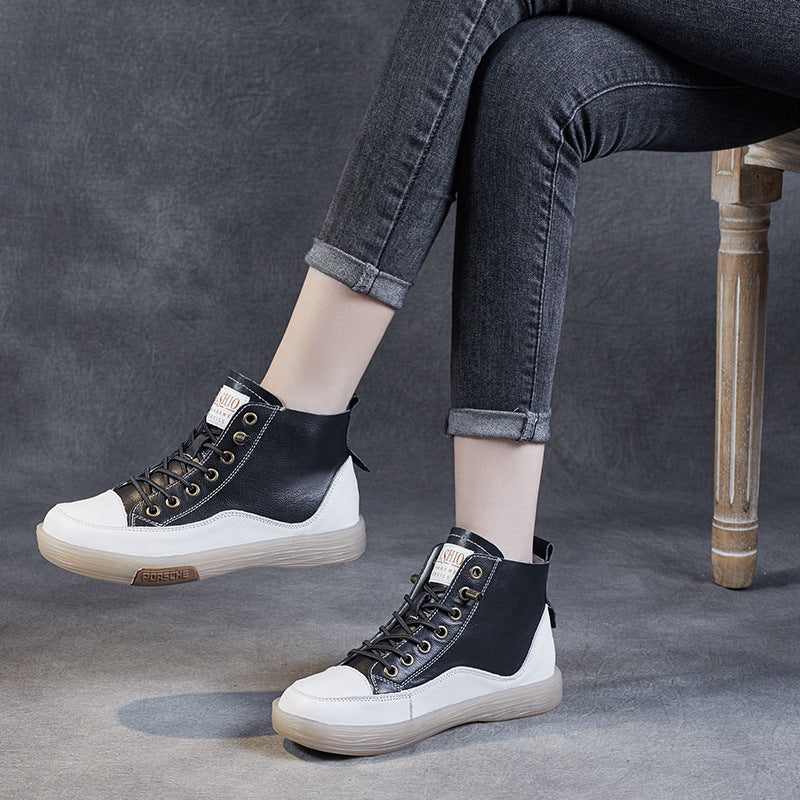 Herre High-Top Læder Sneakers med retro-inspireret design Stilla