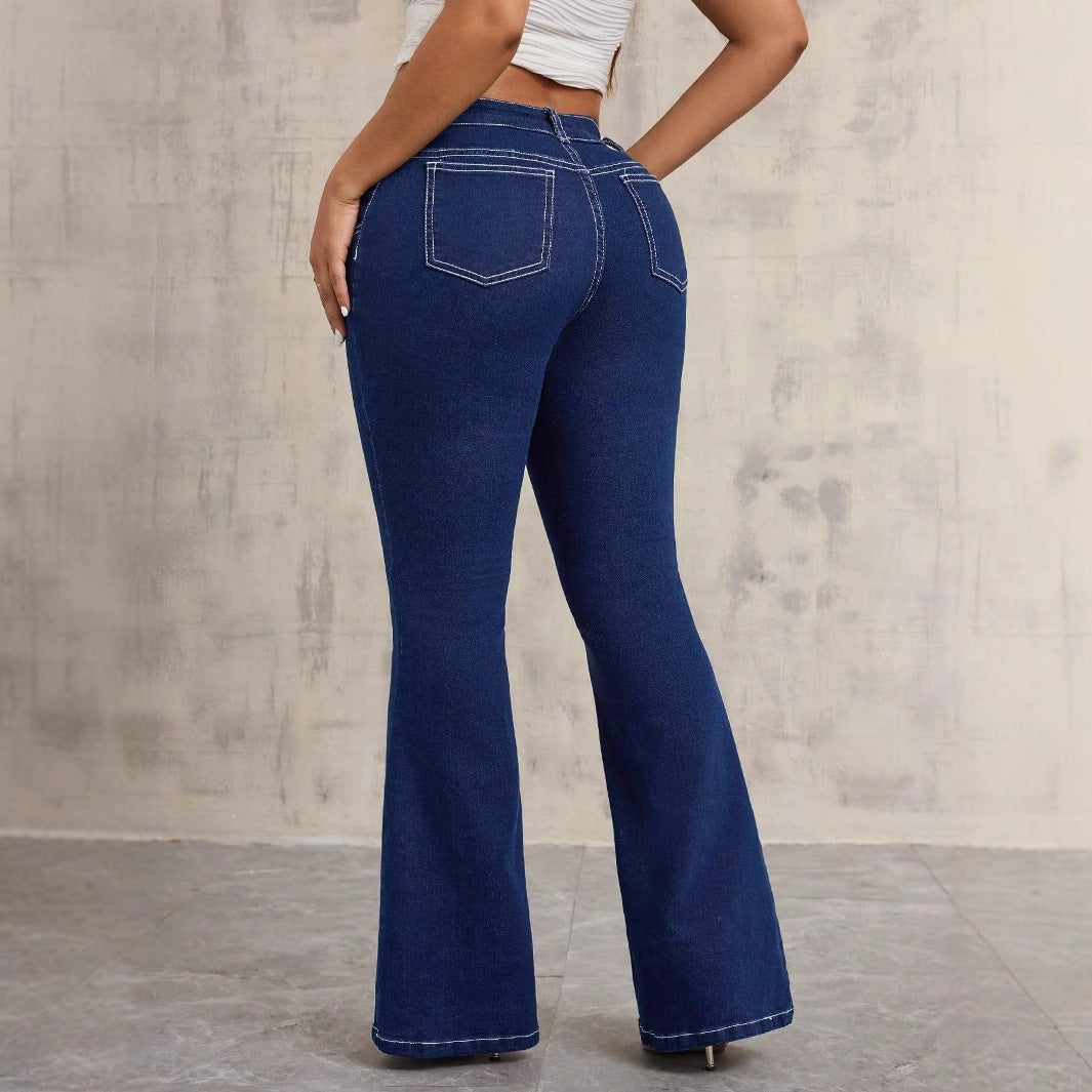 Dame Flared Høj Talje Jeans Stilla