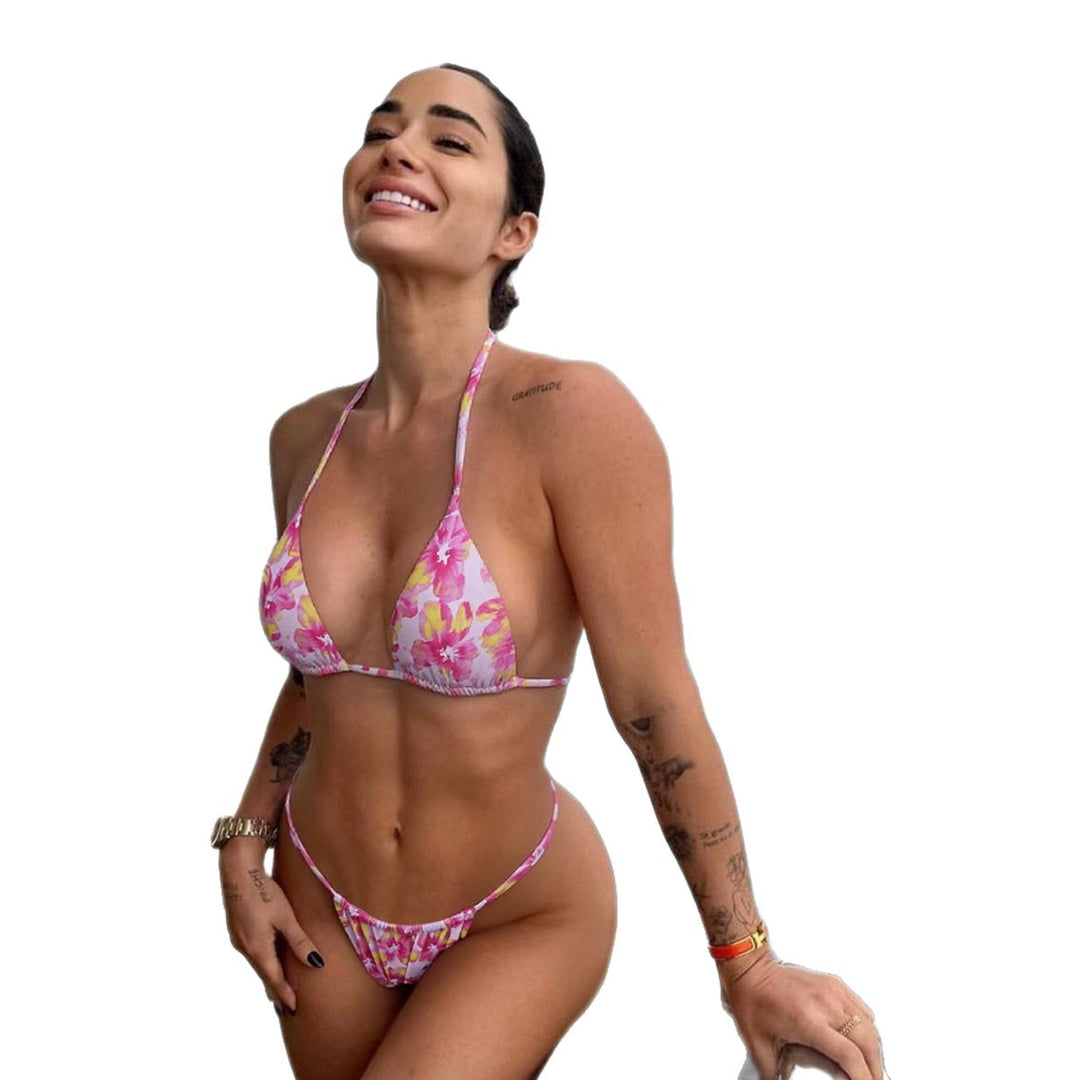 Damer Bikini med sarte blomster mønstre Skovae