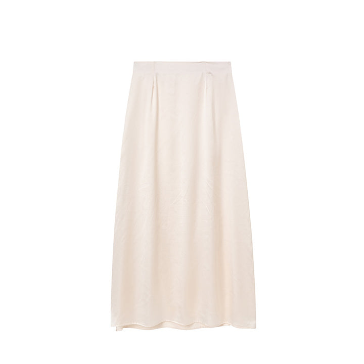 Dame Satin Maxi Nederdel Stilla