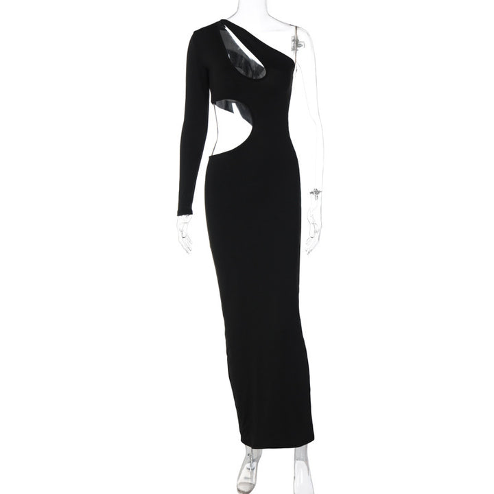 Dame Elegant kjole med asymmetrisk snit og cut-out-detaljer Stilla