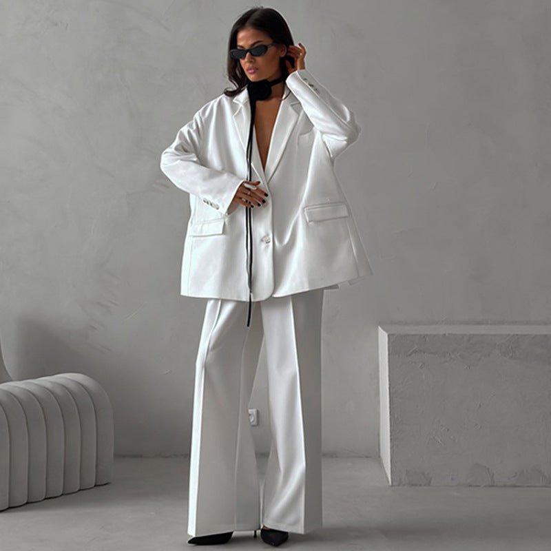 Damer elegant blazer-sæt med løs pasform Stilla