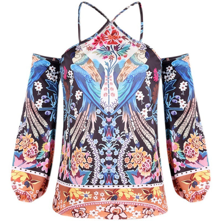 Kvinder Bohemian Kold-Skulder Bluse Stilla