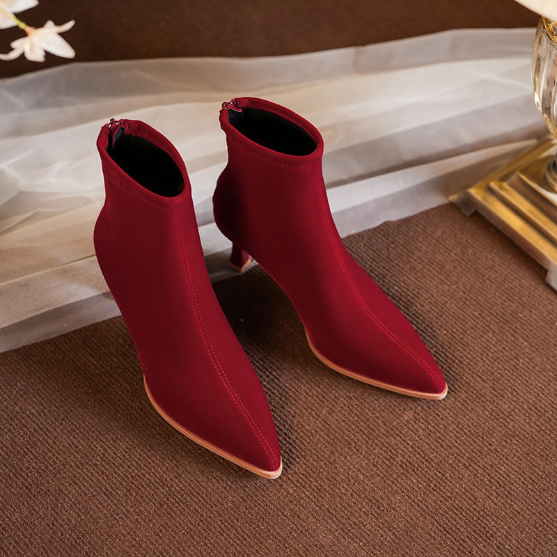 Femme Chic Velvet Støvler Stilla