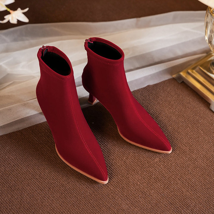 Femme Chic Velvet Støvler Stilla