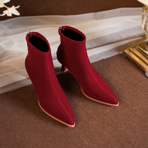 Femme Chic Velvet Støvler Stilla
