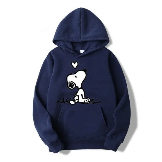 Kvinders hoodie med sød Snoopy motiv Skovae