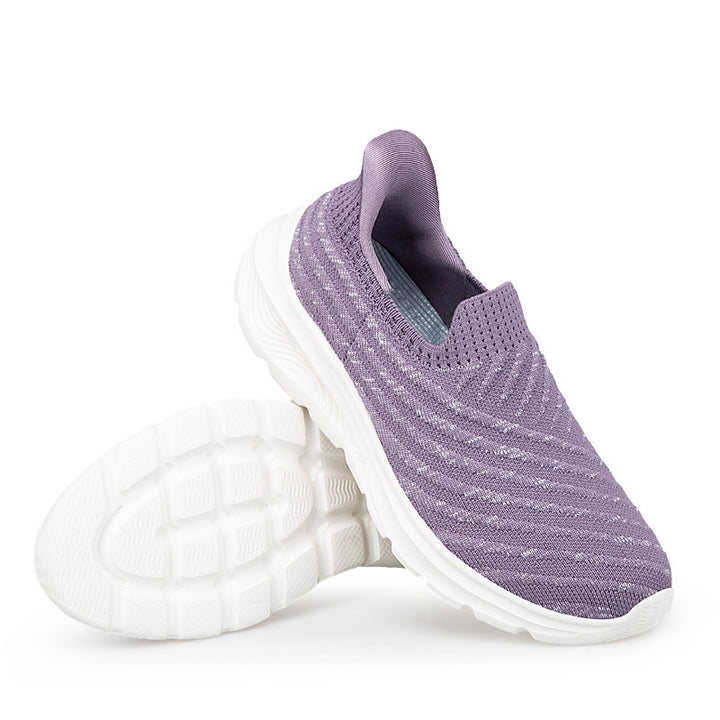 Dame Slip-On Komfort Sneakers med polstrede indlægssåler og åndbart strik-overmateriale Stilla