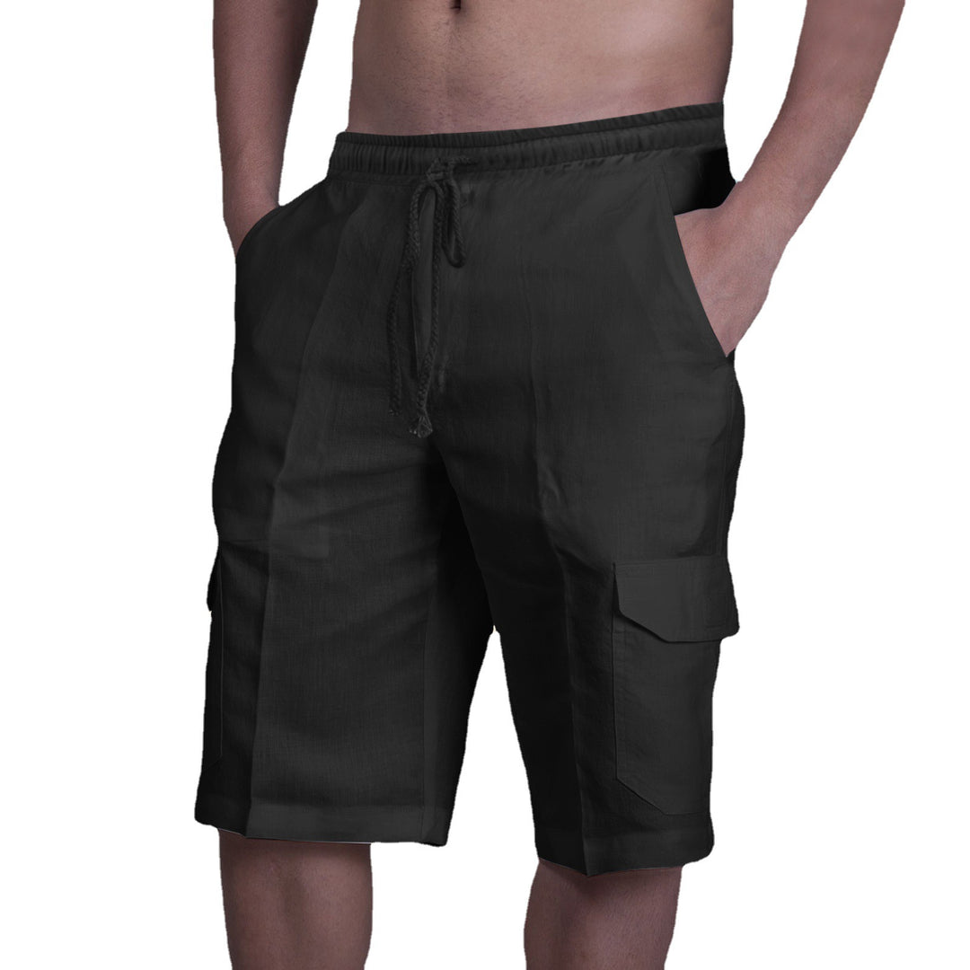Herren Cargo-Shorts i let linnestof Stilla