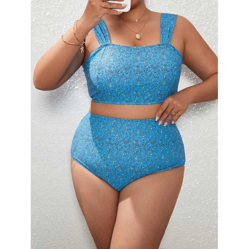 Dame Crop-Top bikini med høj talje Skovae