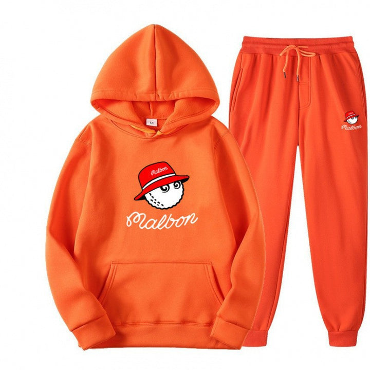 Kvinders fritids hoodie sæt med legende grafisk design og praktiske lommer Skovae