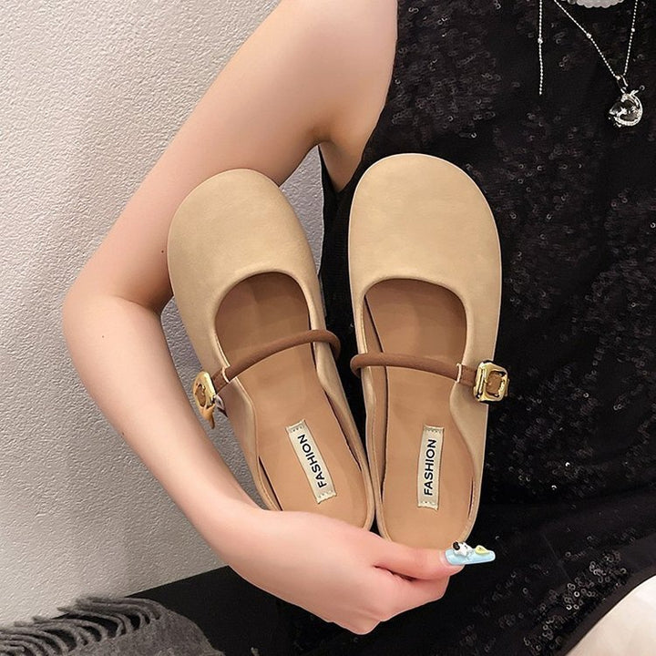 Dame elegante Mules med justerbar rem og smart spændeaccent Stilla