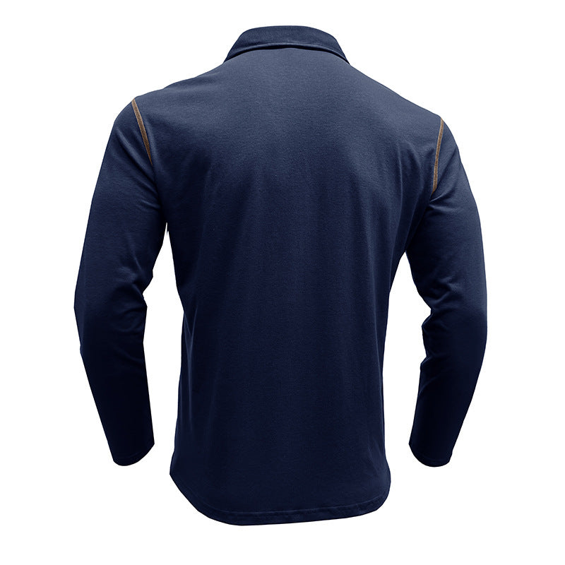 Herrer polo skjorte med praktisk brystlomme og sportsligt design Stilla