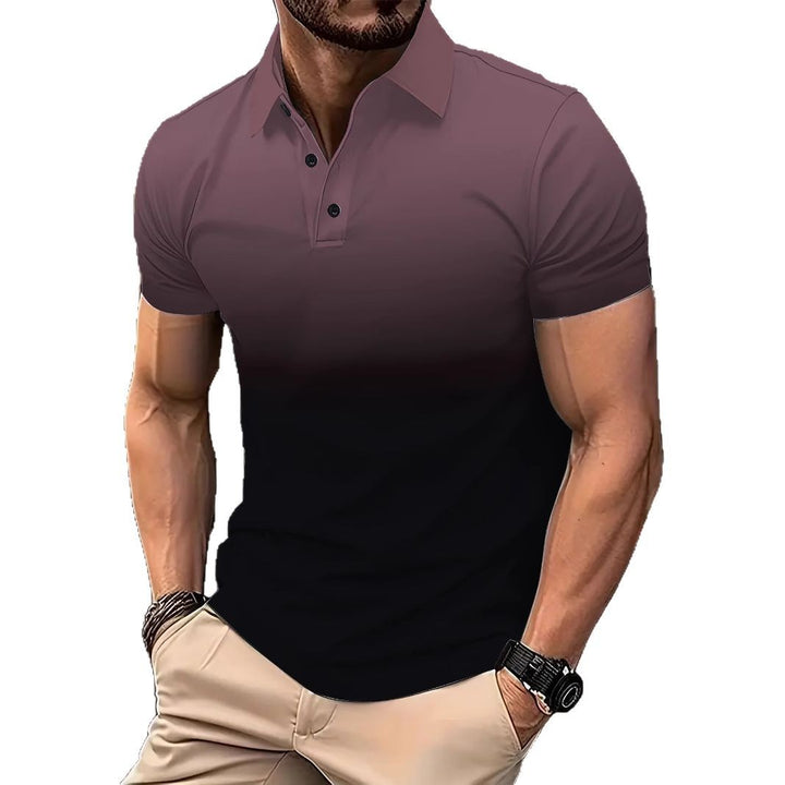Herre poloshirt med farvegradient Stilla