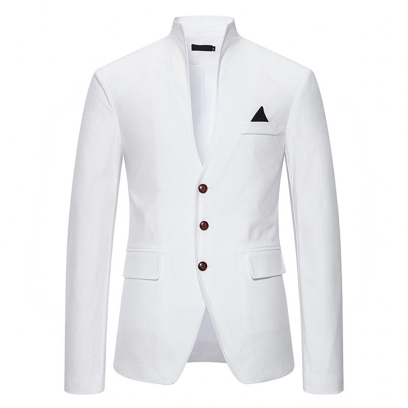 Herrer elegant Sakko med ståkrave Stilla