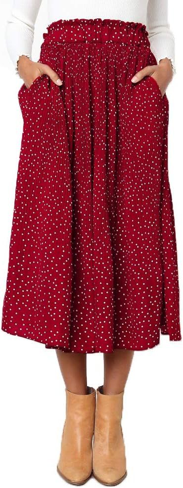 Dame Maxiskørt med moderne dyreprint Skovae
