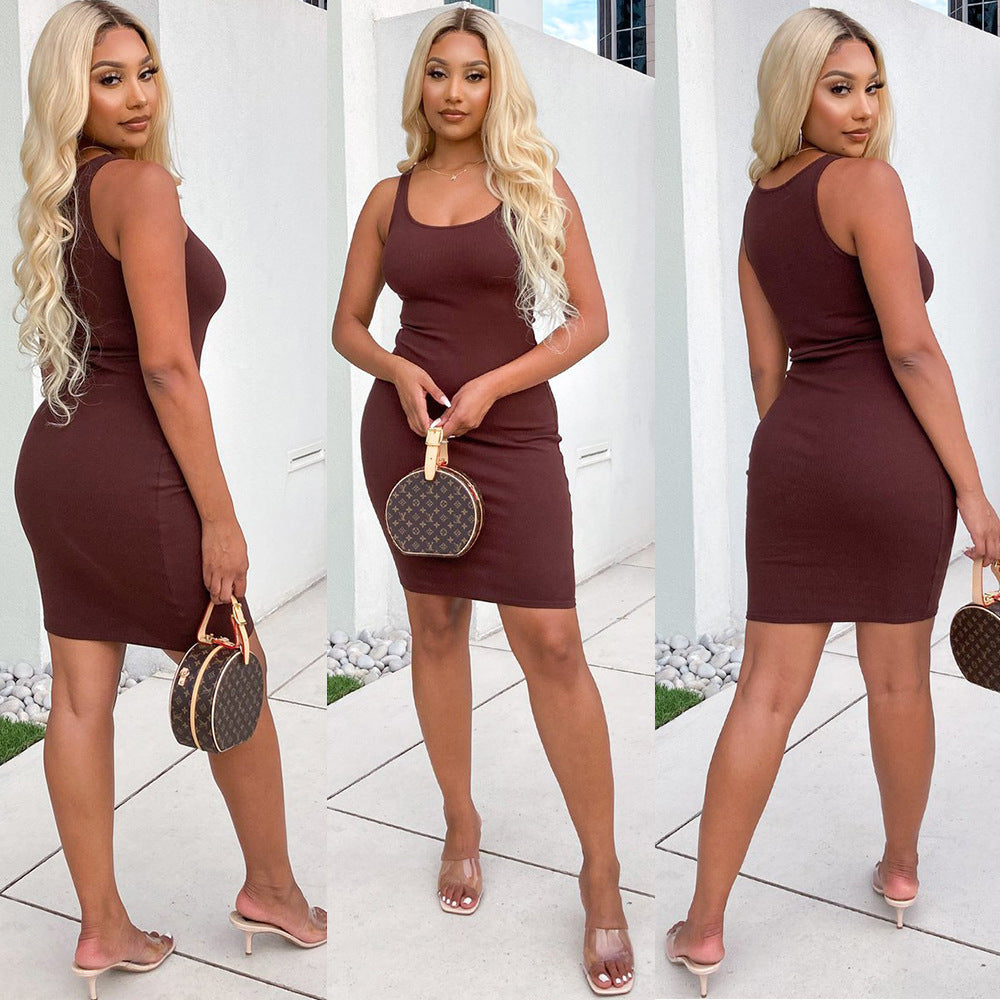 Dame Bodycon Midi Kjole Stilla