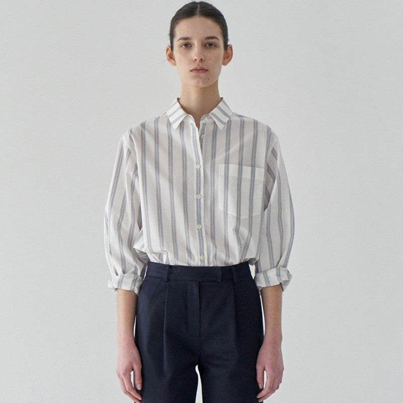 Kvinders Oversized Stribet Bluse Stilla