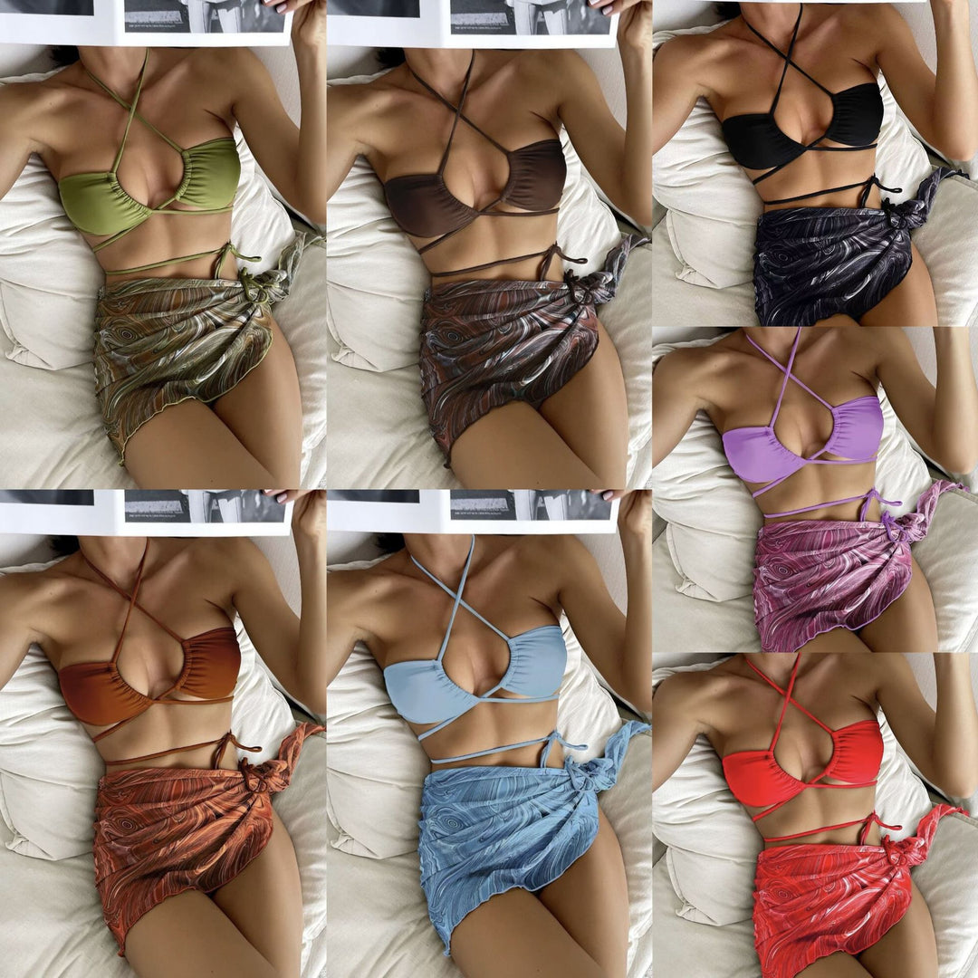 Dame bikini sæt med raffinerede overdel- og nederdel detaljer Stilla