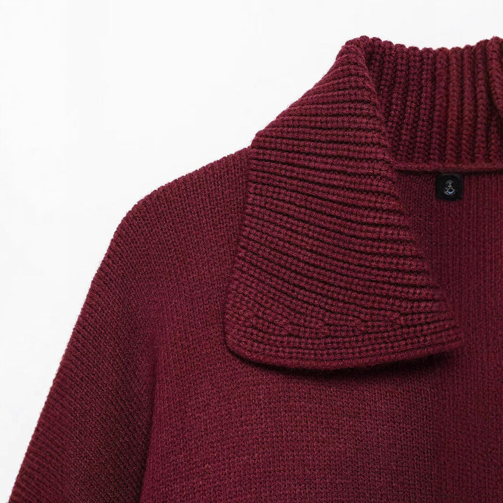 Stilla | Oversized Forår Strik Lang Frakke