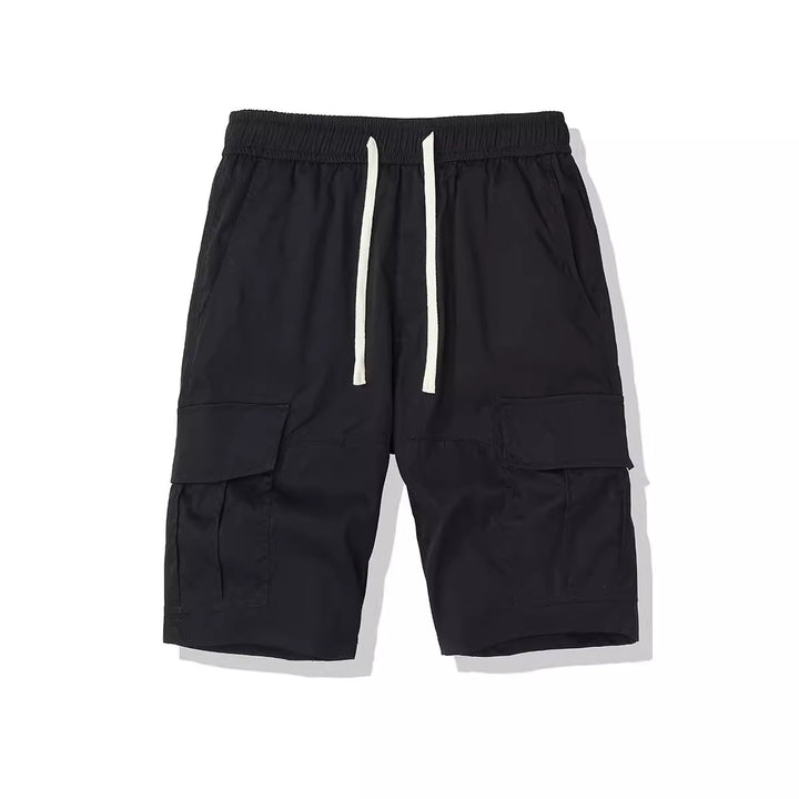 Herren Cargo-Shorts med elastisk talje og flere side lommer Stilla