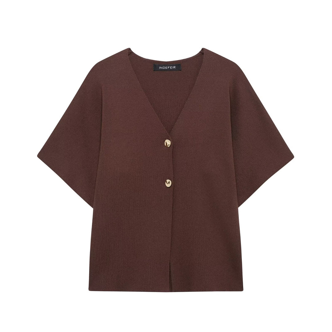 Femme Relaxed Fit Button-Up Bluse Stilla