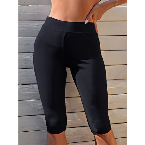 Dame Sporty 3/4-Leggings med høj talje og figurformende snit Stilla