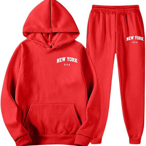 Dame Hooded Sweat Suit med høj kvalitet materiale og moderne bogstaver Skovae