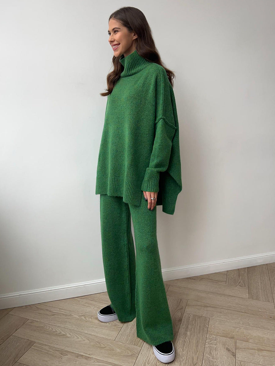Dame Oversized Pullover med høj krave og bred pasform Stilla