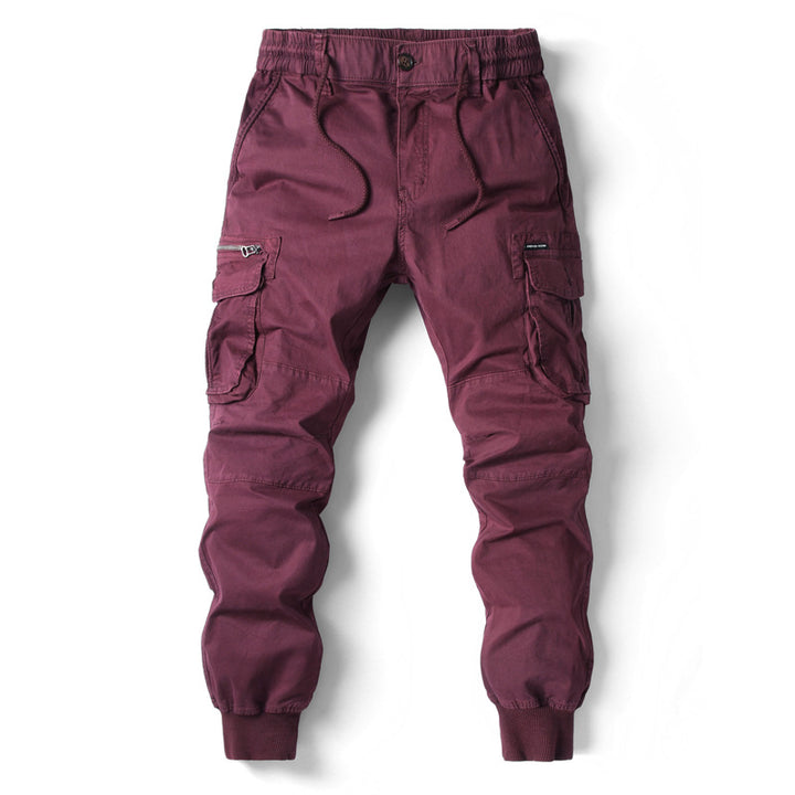 Herrer Cargo Jogger med justerbare manschetter og utility-lommer Stilla
