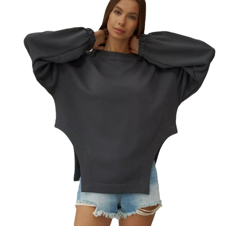 Dame Oversized Sweatshirt med unik skulderdetalje og afslappet pasform Stilla