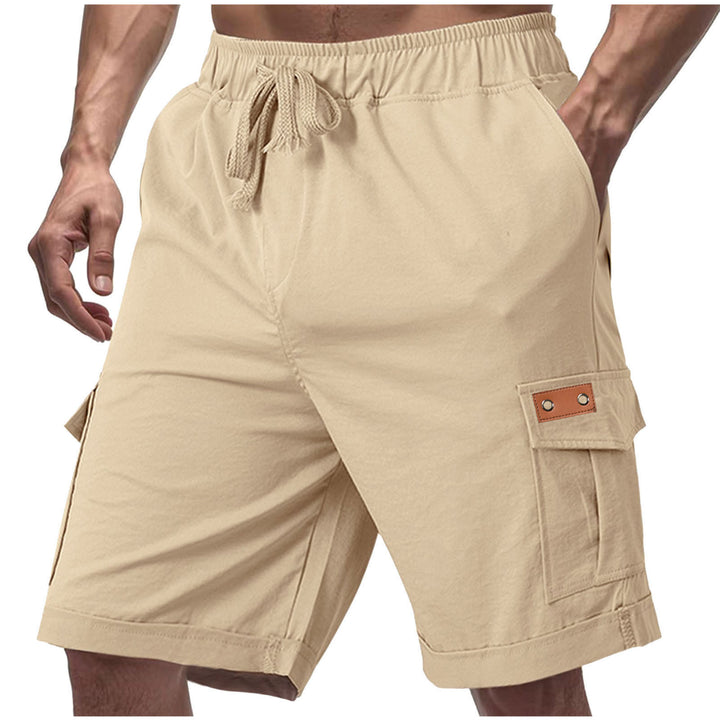 Herrer moderne Cargo-shorts med praktiske sidelommer og elastisk talje Stilla