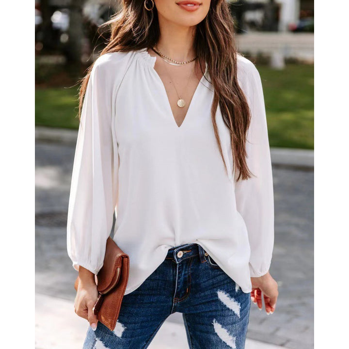 Damer Elegant Ballonsleeve Top Stilla
