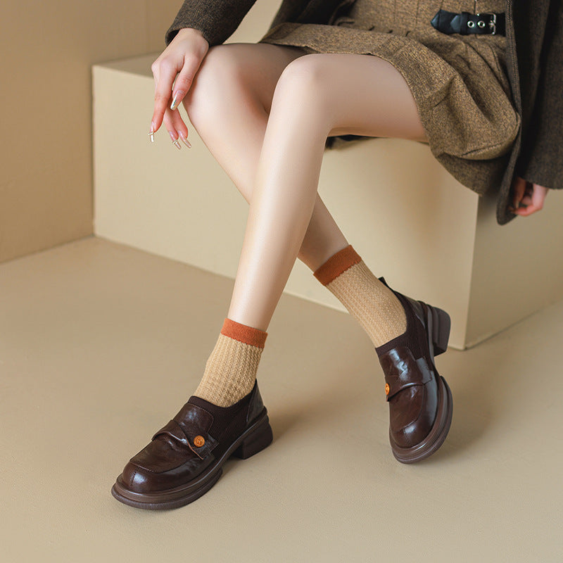 Dame Stilfulde Slip-On Loafers med Åndbart Strik-Obermateriale Stilla